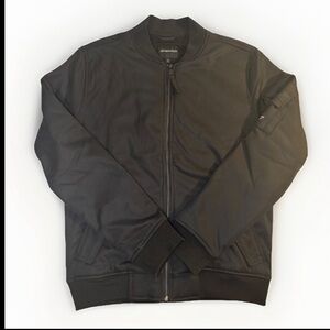 Aeropostale Men’s Black Bomber Jacket Full-Zip Front Size S NWT